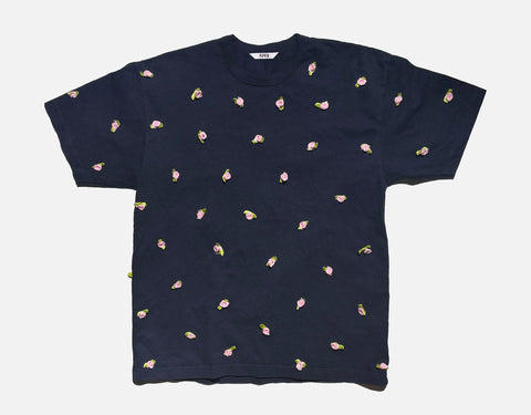 Buds T ~ Pink on Navy