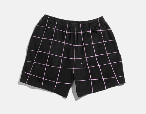 OFF GRID SHORTS ~ Pink on Black