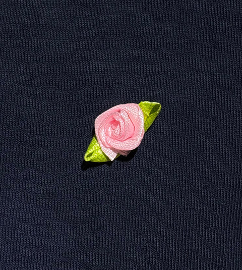 Buds shorts - Pink on navy