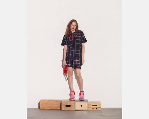 OFF GRID SHORTS ~ Pink on Black