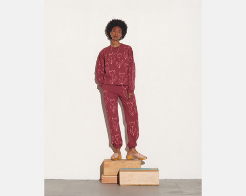 TUPLIP TOP ~ Maroon